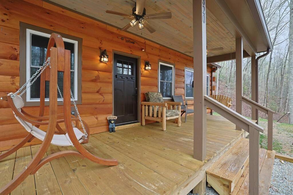 Rustic Modern Cabin With Hot Tub Near Rafting And Great Smokey Mountains Bryson City Bagian luar foto